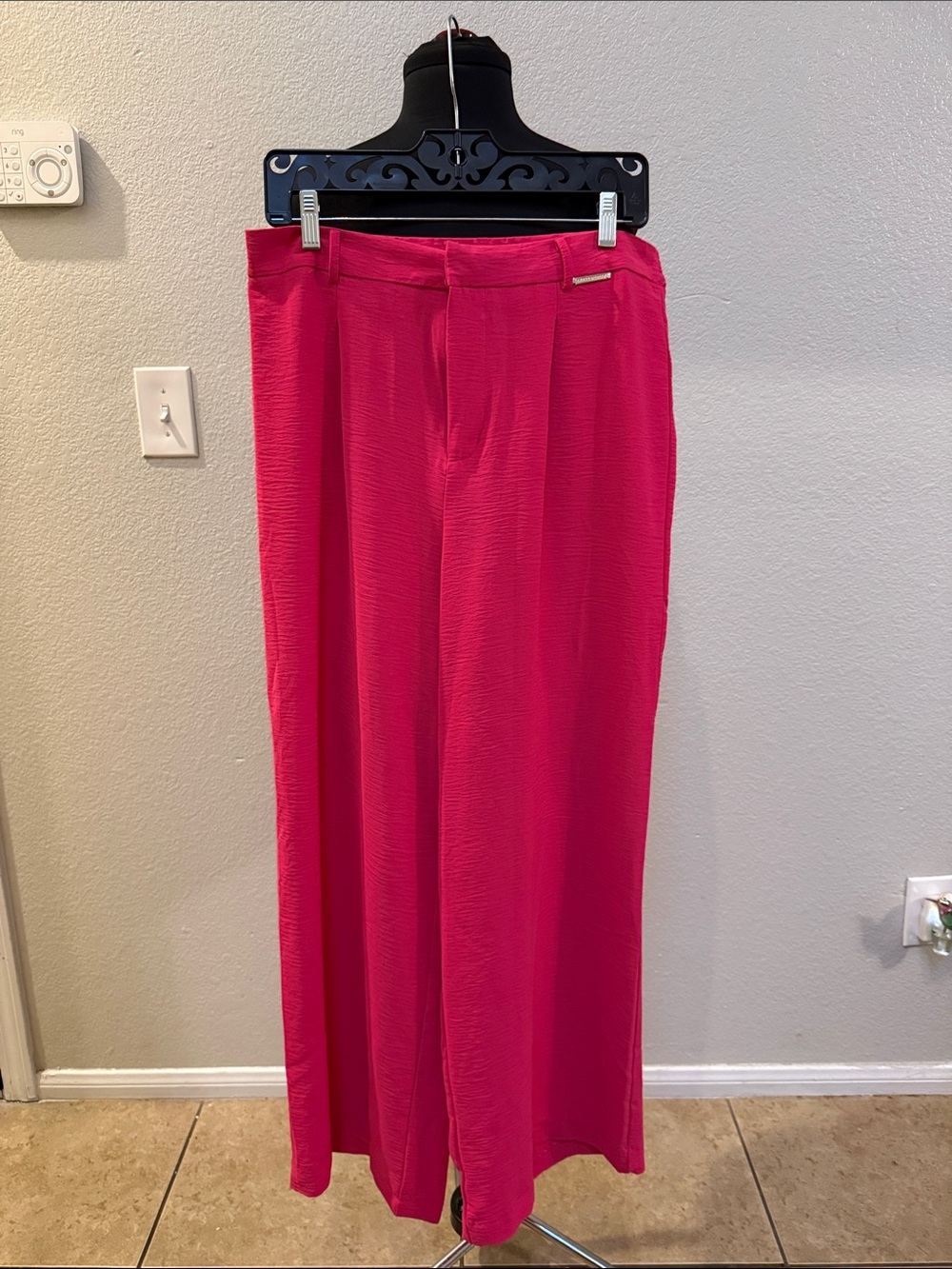 Vibrant Hot PinkWide-Leg Pants